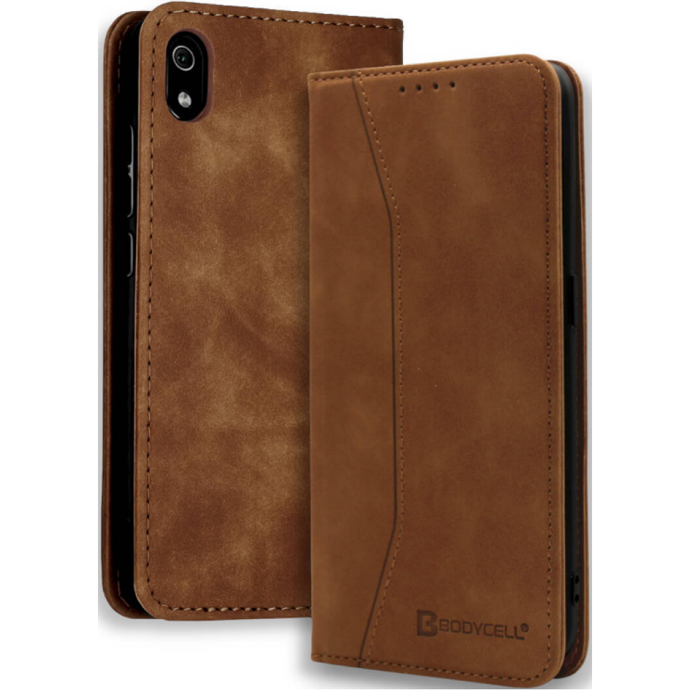 Bodycell Θήκη - Πορτοφόλι Xiaomi Redmi 7A - Brown (5206015059124)