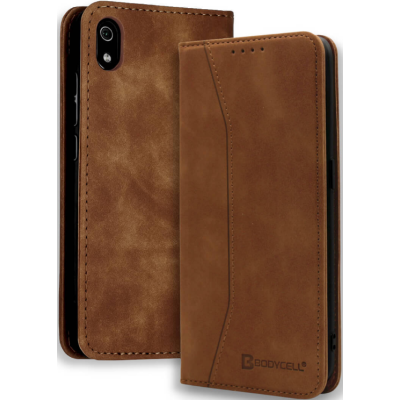 Bodycell Θήκη - Πορτοφόλι Xiaomi Redmi 7A - Brown (5206015059124)