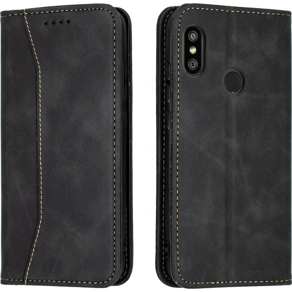 Bodycell Θήκη - Πορτοφόλι Xiaomi Mi A2 Lite / Redmi 6 Pro - Black (5206015059001)