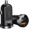 Joyroom Φορτιστής Αυτοκινήτου 5A Quick Charge 3.0 με 1 x USB / 1 Type-C - 30W - Black (C-A08)