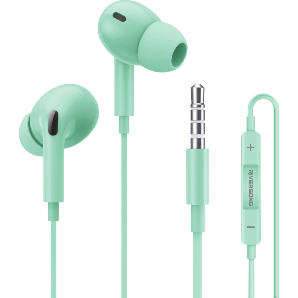 Riversong Melody J3 - Ενσύρματα Handsfree Ακουστικά - Mint Green (EA88-MG)