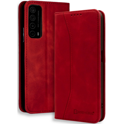 Bodycell Θήκη - Πορτοφόλι Huawei P Smart 2021 - Red (5206015060137)