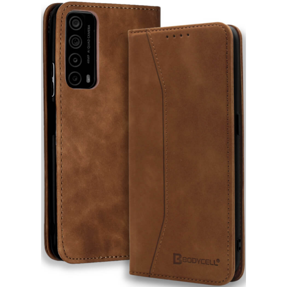 Bodycell Θήκη - Πορτοφόλι Huawei P Smart 2021 - Brown (5206015060144)