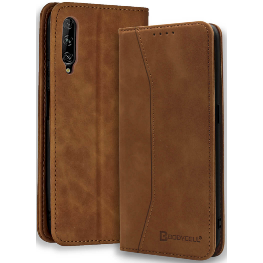 Bodycell Θήκη - Πορτοφόλι Huawei P Smart Pro 2019 - Brown (5206015060199)