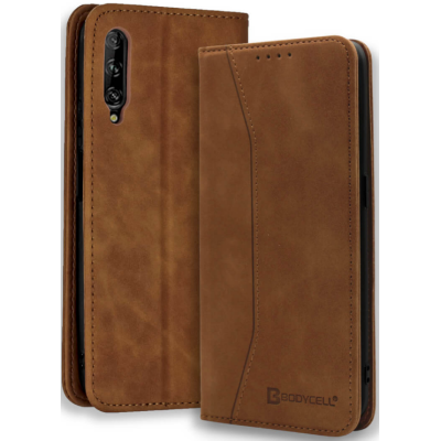 Bodycell Θήκη - Πορτοφόλι Huawei P Smart Pro 2019 - Brown (5206015060199)