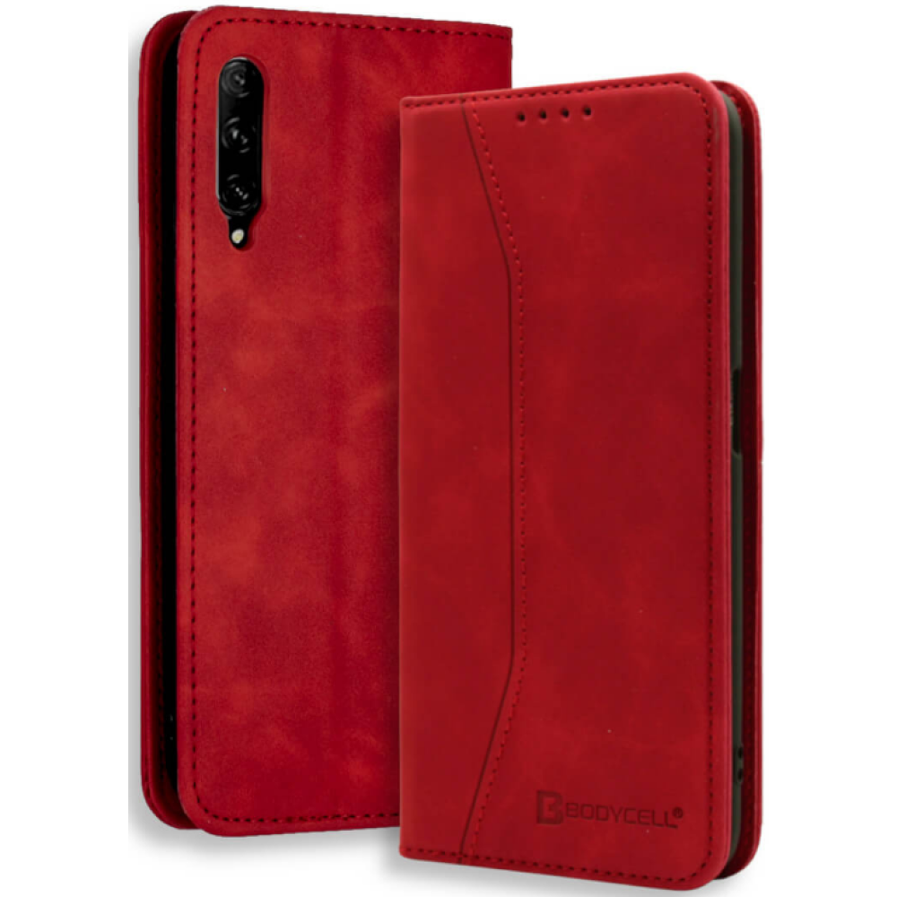 Bodycell Θήκη - Πορτοφόλι Huawei P Smart Pro 2019 - Red (5206015060182)