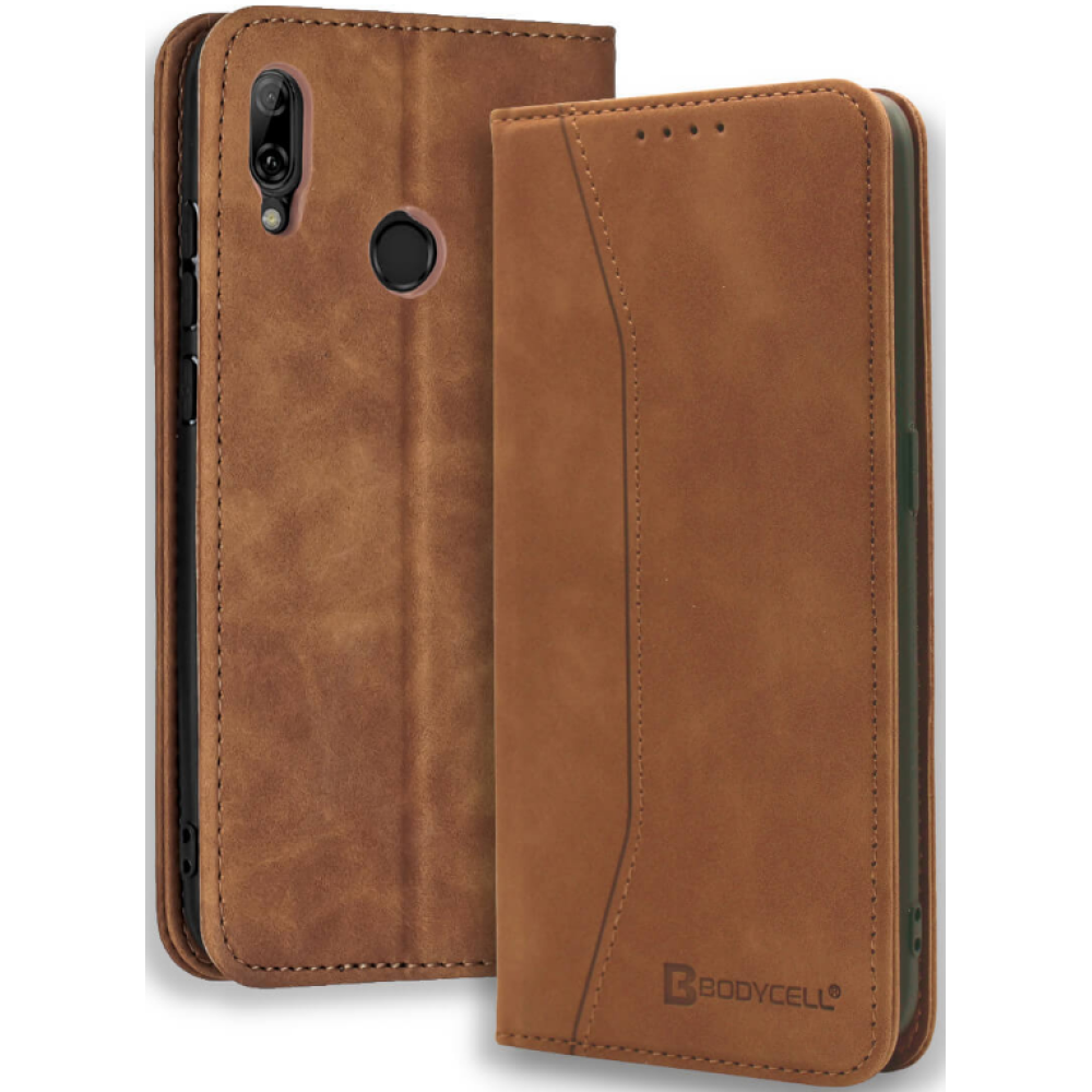 Bodycell Θήκη - Πορτοφόλι Huawei P Smart 2019 - Brown (5206015060045)