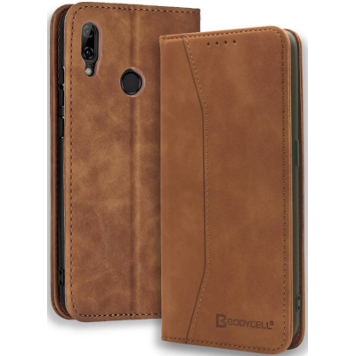 Bodycell Θήκη - Πορτοφόλι Huawei P Smart 2019 - Brown (5206015060045)