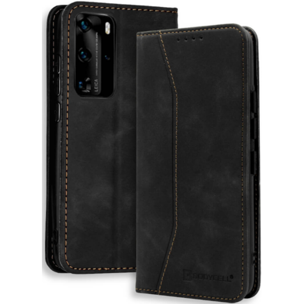 Bodycell Θήκη - Πορτοφόλι Huawei P40 Pro - Black (5206015060526)