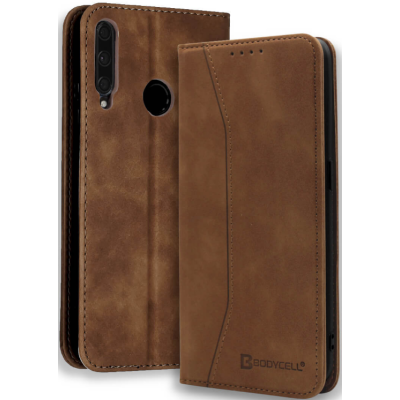 Bodycell Θήκη - Πορτοφόλι Huawei P40 Lite E - Brown (5206015060496)