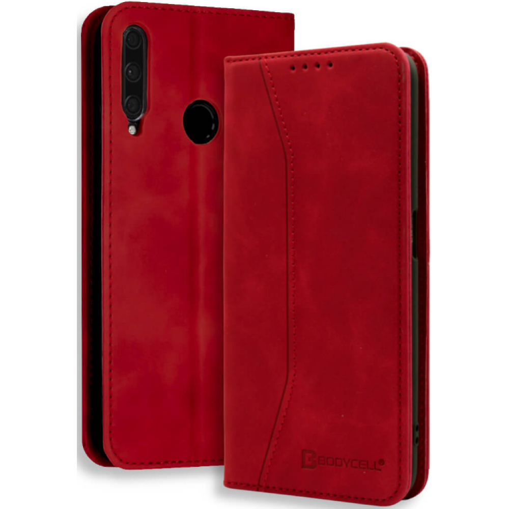 Bodycell Θήκη - Πορτοφόλι Huawei P40 Lite E - Red (5206015060489)