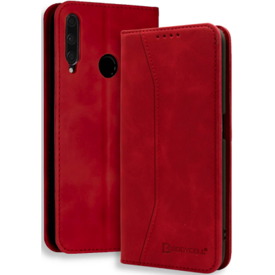 Bodycell Θήκη - Πορτοφόλι Huawei P40 Lite E - Red (5206015060489)