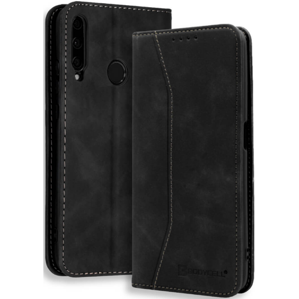 Bodycell Θήκη - Πορτοφόλι Huawei P40 Lite E - Black (5206015060472)