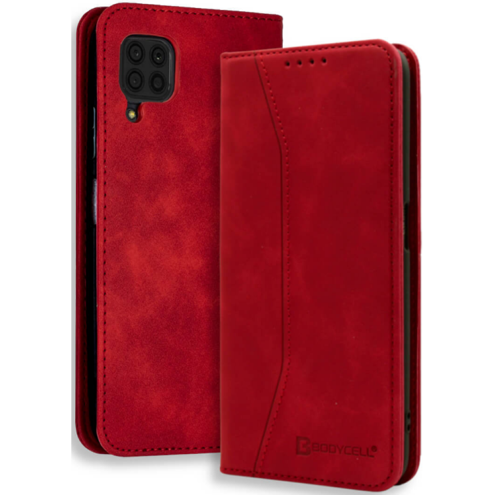 Bodycell Θήκη - Πορτοφόλι Huawei P40 Lite - Red (5206015060434)