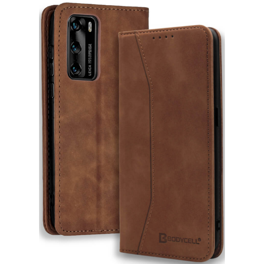 Bodycell Θήκη - Πορτοφόλι Huawei P40 - Brown (5206015060397)