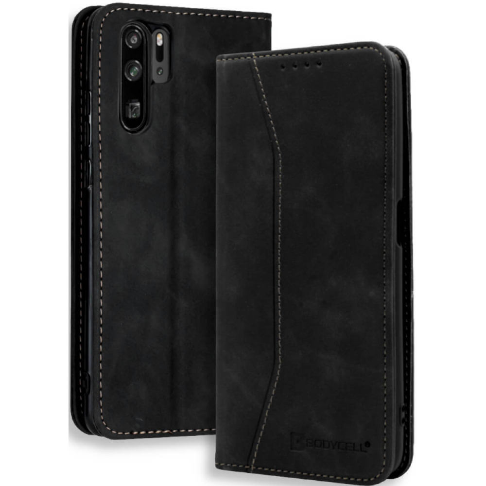 Bodycell Θήκη - Πορτοφόλι Huawei P30 Pro - Black (5206015060328)