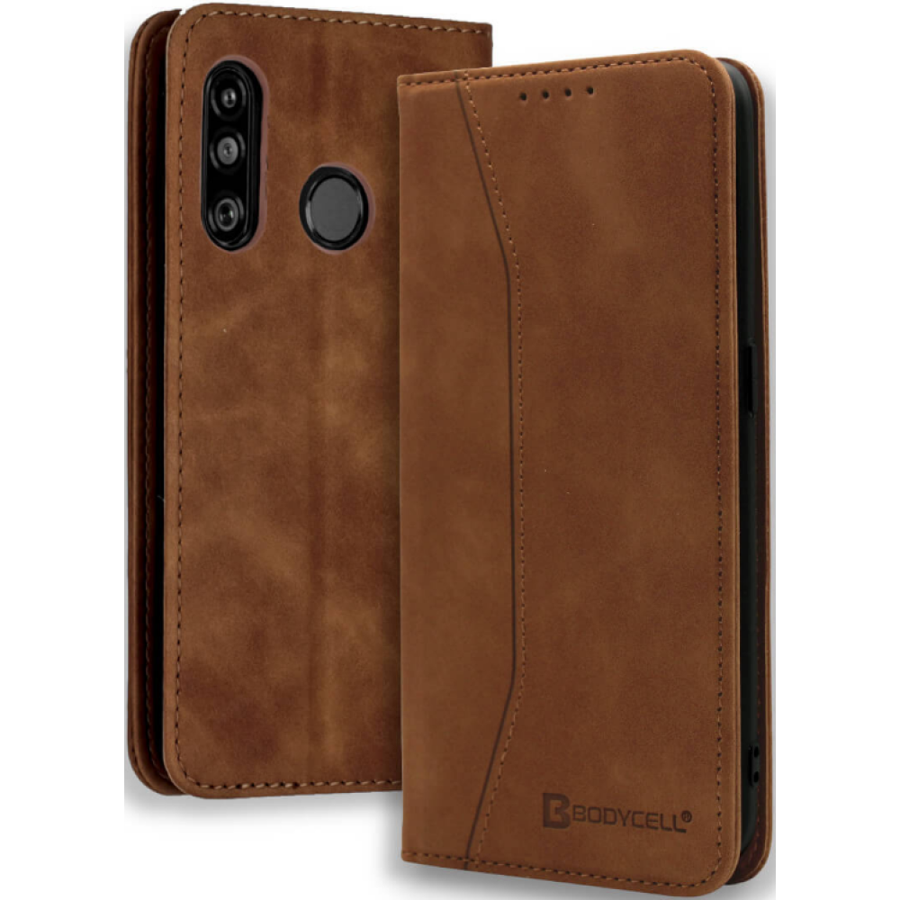 Bodycell Θήκη - Πορτοφόλι Huawei P30 Lite - Brown (5206015060298)