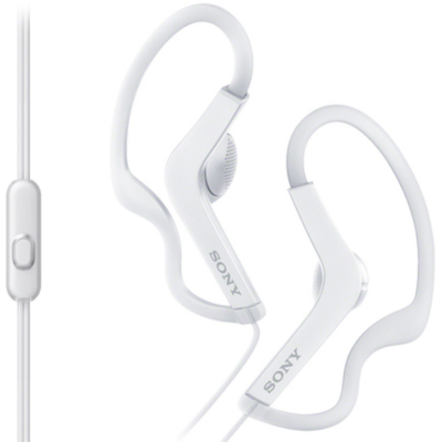 Sony Sport MDR-AS210 - Ενσύρματα Ακουστικά Handsfree - White (MDRAS210APW.CE7)