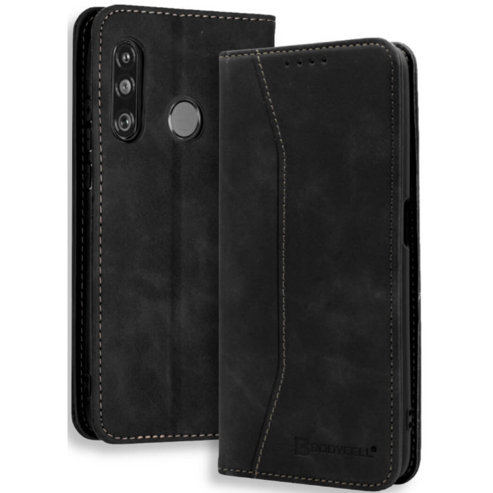 Bodycell Θήκη - Πορτοφόλι Huawei P30 Lite - Black (5206015060274)