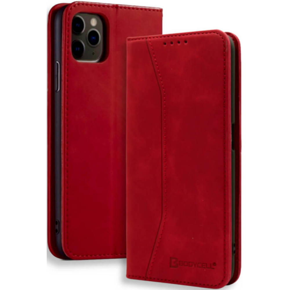 Bodycell Θήκη - Πορτοφόλι Apple iPhone 12 Pro Max - Red (5206015055409)