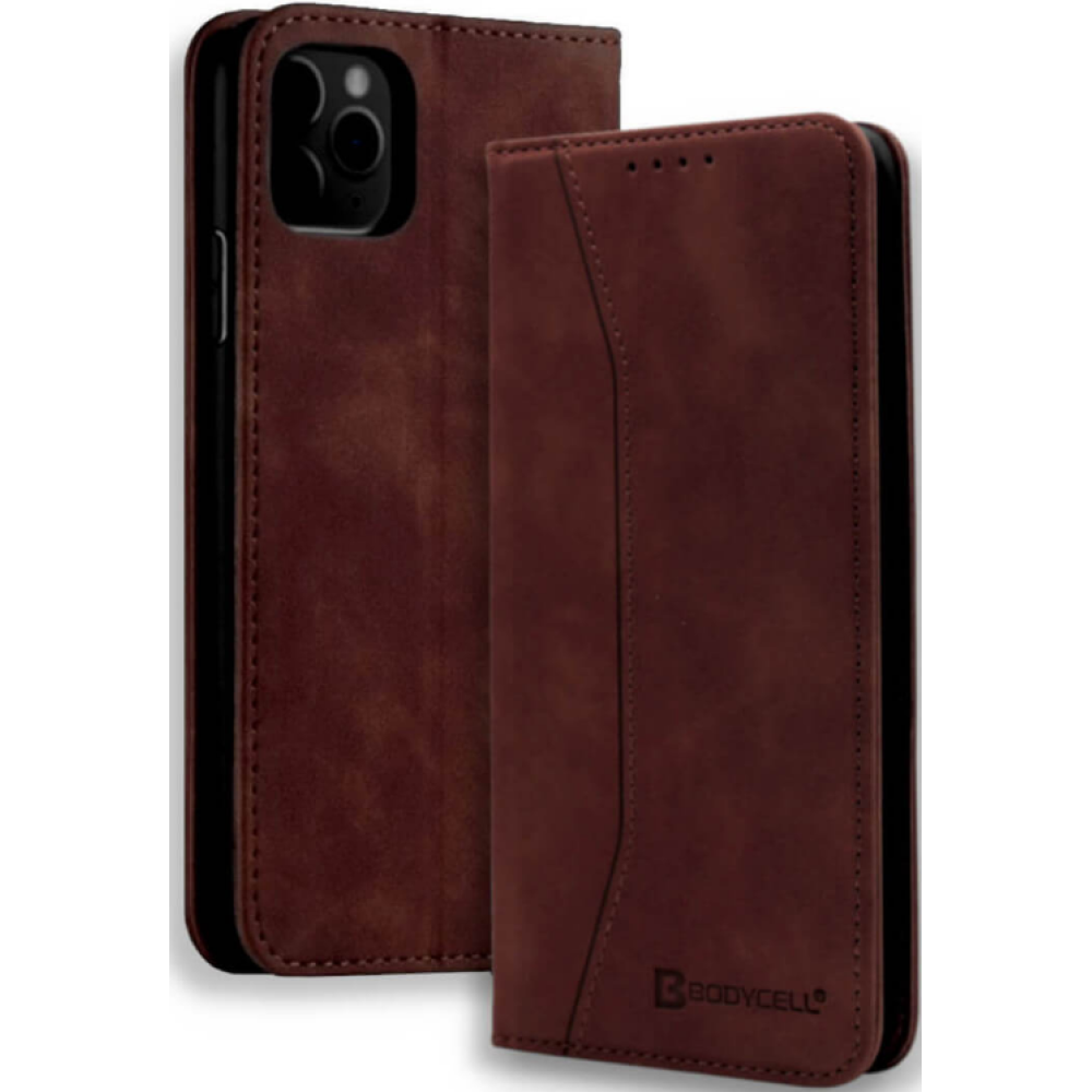 Bodycell Θήκη - Πορτοφόλι Apple iPhone 12 Pro Max - Dark Brown (5206015055430)