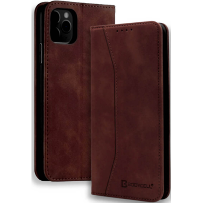 Bodycell Θήκη - Πορτοφόλι Apple iPhone 12 Pro Max - Dark Brown (5206015055430)