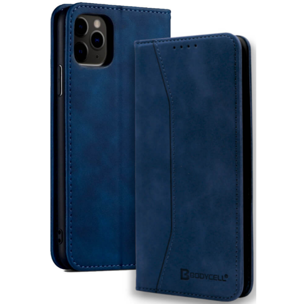Bodycell Θήκη - Πορτοφόλι Apple iPhone 12 / 12 Pro - Blue (5206015055362)