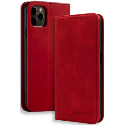 Bodycell Θήκη - Πορτοφόλι Apple iPhone 12 / 12 Pro - Red (5206015055355)