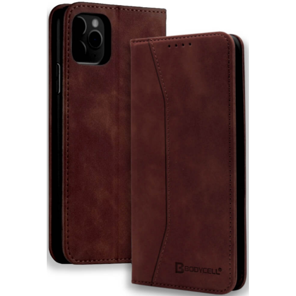 Bodycell Θήκη - Πορτοφόλι Apple iPhone 12 mini - Dark Brown (5206015055331)
