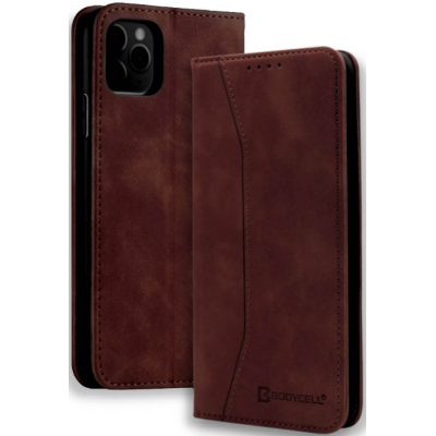 Bodycell Θήκη - Πορτοφόλι Apple iPhone 12 mini - Dark Brown (5206015055331)