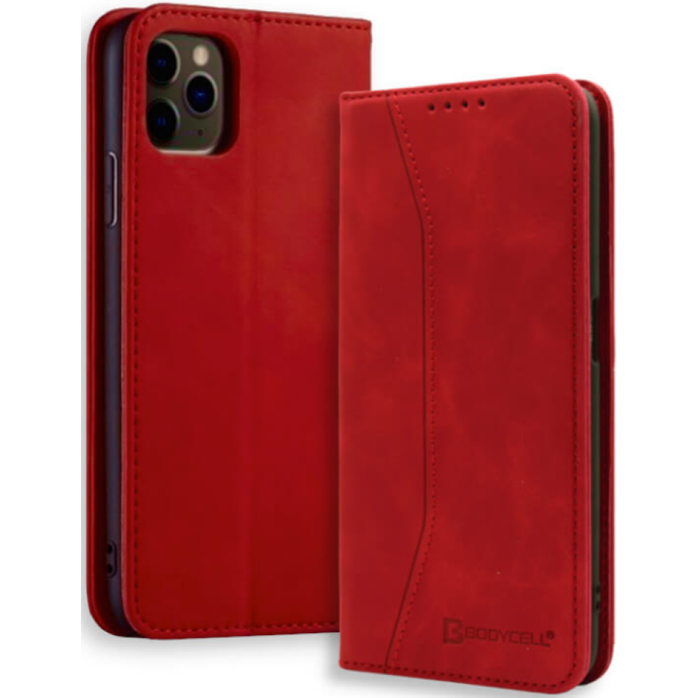 Bodycell Θήκη - Πορτοφόλι Apple iPhone 11 Pro Max - Red (5206015057762)