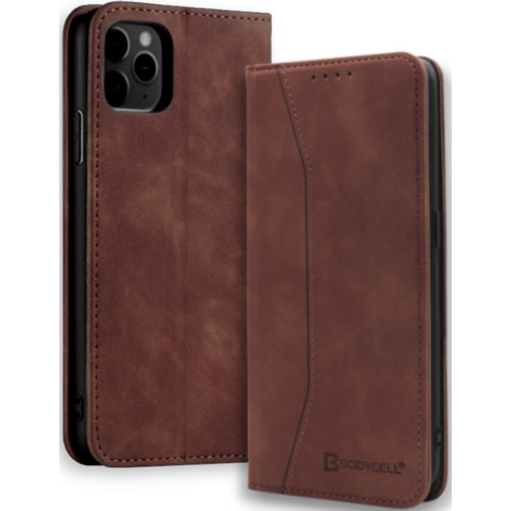 Bodycell Θήκη - Πορτοφόλι Apple iPhone 11 Pro - Dark Brown (5206015057687)