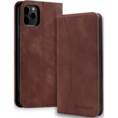 Bodycell Θήκη - Πορτοφόλι Apple iPhone 11 Pro - Dark Brown (5206015057687)