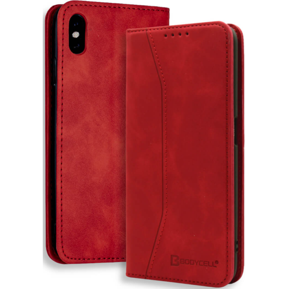 Bodycell Θήκη - Πορτοφόλι Apple iPhone XS Max - Red (5206015057618)