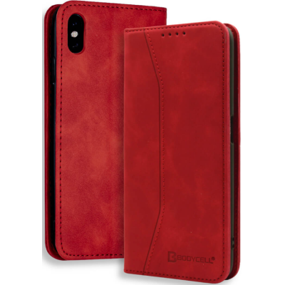 Bodycell Θήκη - Πορτοφόλι Apple iPhone XS Max - Red (5206015057618)