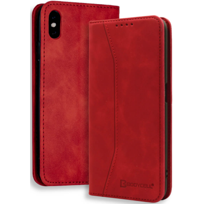 Bodycell Θήκη - Πορτοφόλι Apple iPhone X / XS - Red (5206015057519)