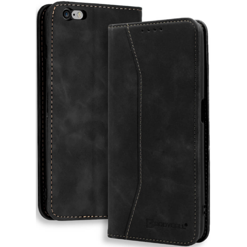 Bodycell Θήκη - Πορτοφόλι Apple iPhone 6S / 6 - Black (5206015057304)