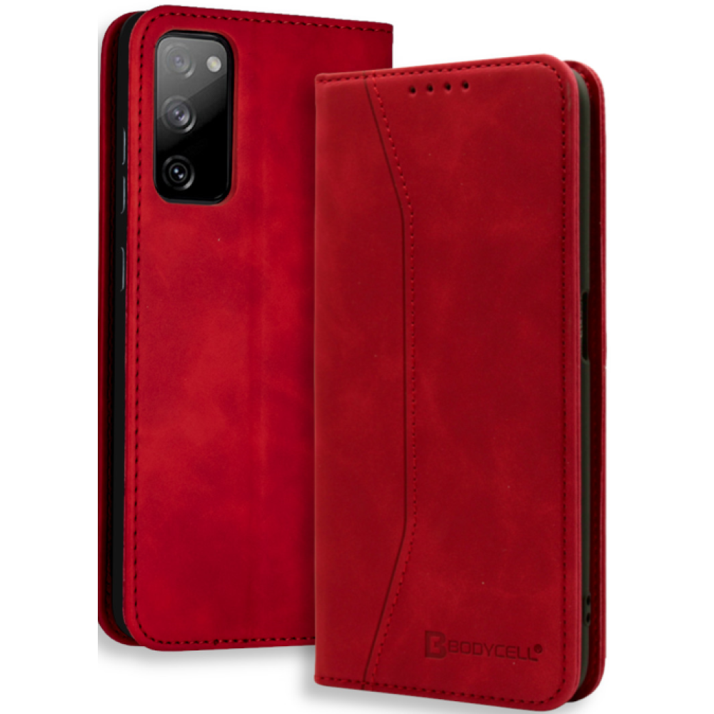 Bodycell Θήκη - Πορτοφόλι Samsung Galaxy S20 FE - Red (5206015058516)