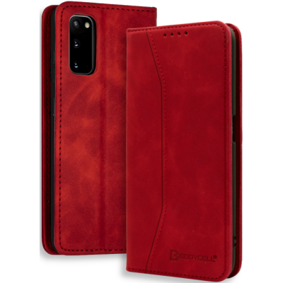 Bodycell Θήκη - Πορτοφόλι Samsung Galaxy S20 - Red (5206015058363)