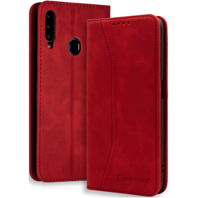 Bodycell Θήκη - Πορτοφόλι Samsung Galaxy A20s - Red (5206015057915)