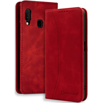 Bodycell Θήκη - Πορτοφόλι Samsung Galaxy A20e - Red (5206015057861)