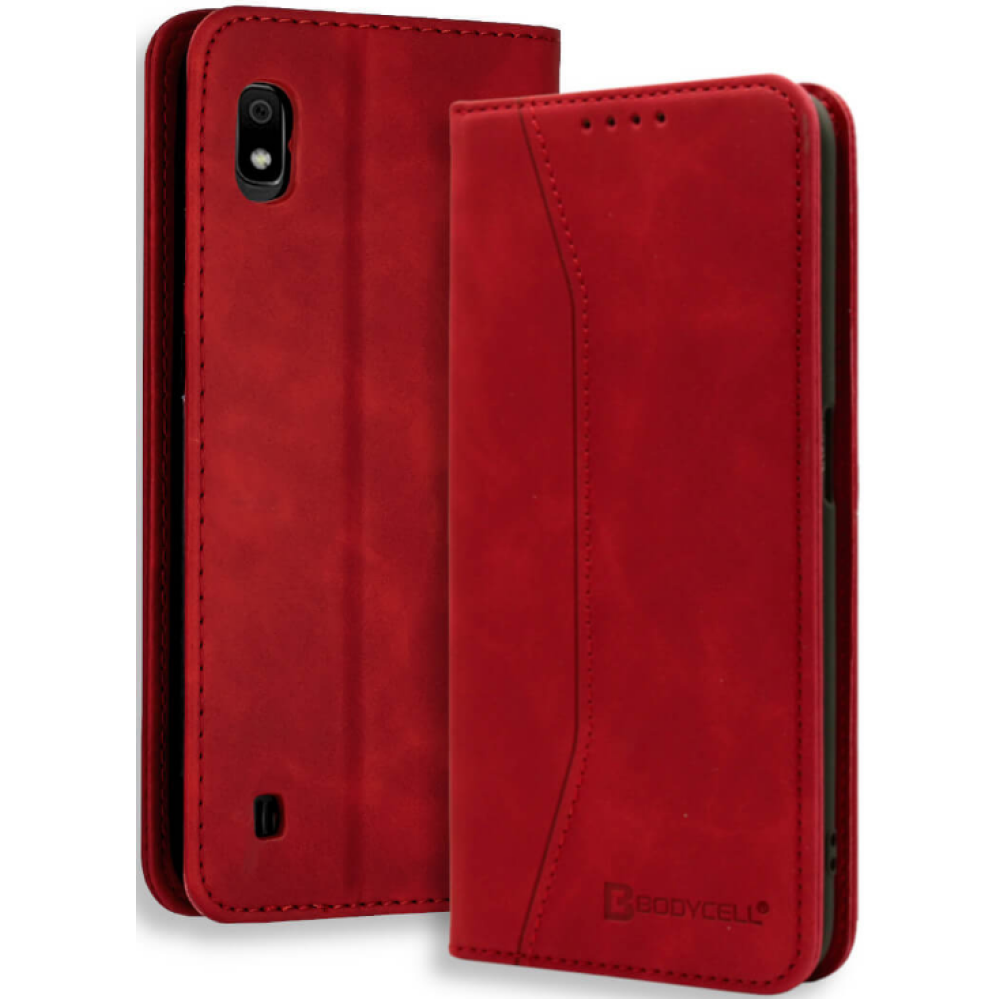 Bodycell Θήκη - Πορτοφόλι Samsung Galaxy A10 - Red (5206015057816)