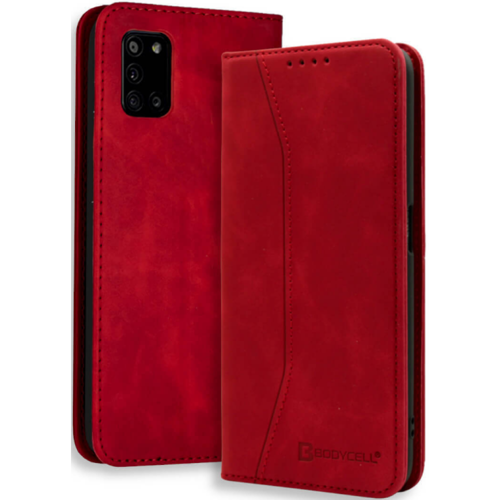 Bodycell Θήκη - Πορτοφόλι Samsung Galaxy A31 - Red (5206015058011)