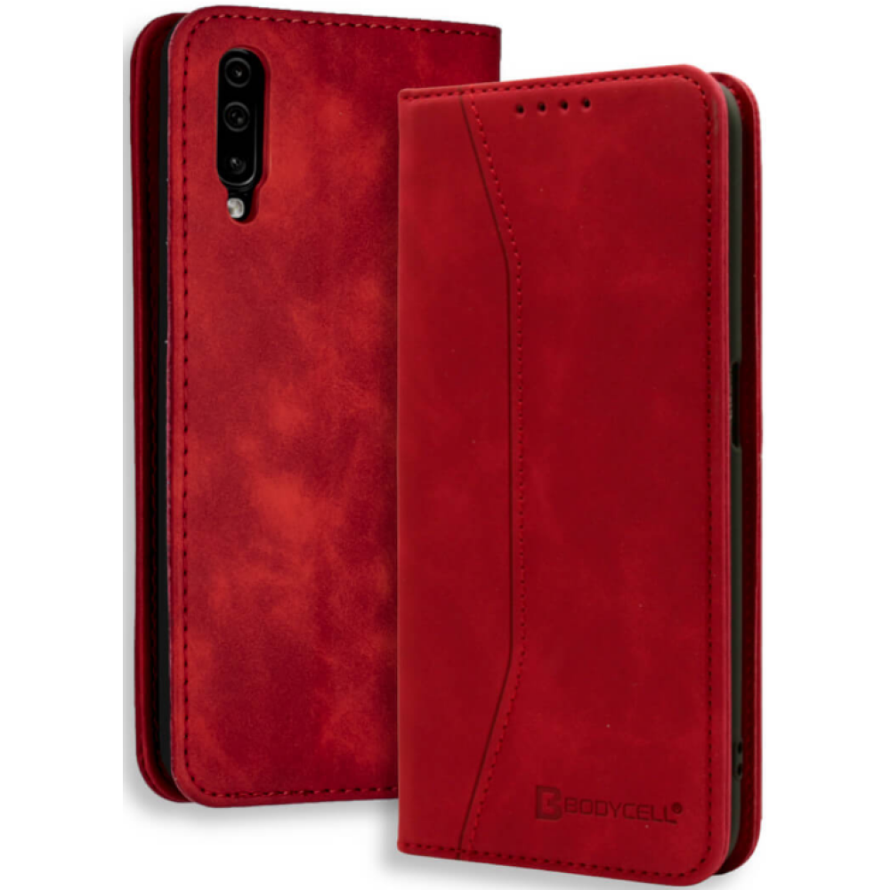 Bodycell Θήκη - Πορτοφόλι Samsung Galaxy A70 - Red (5206015058264)