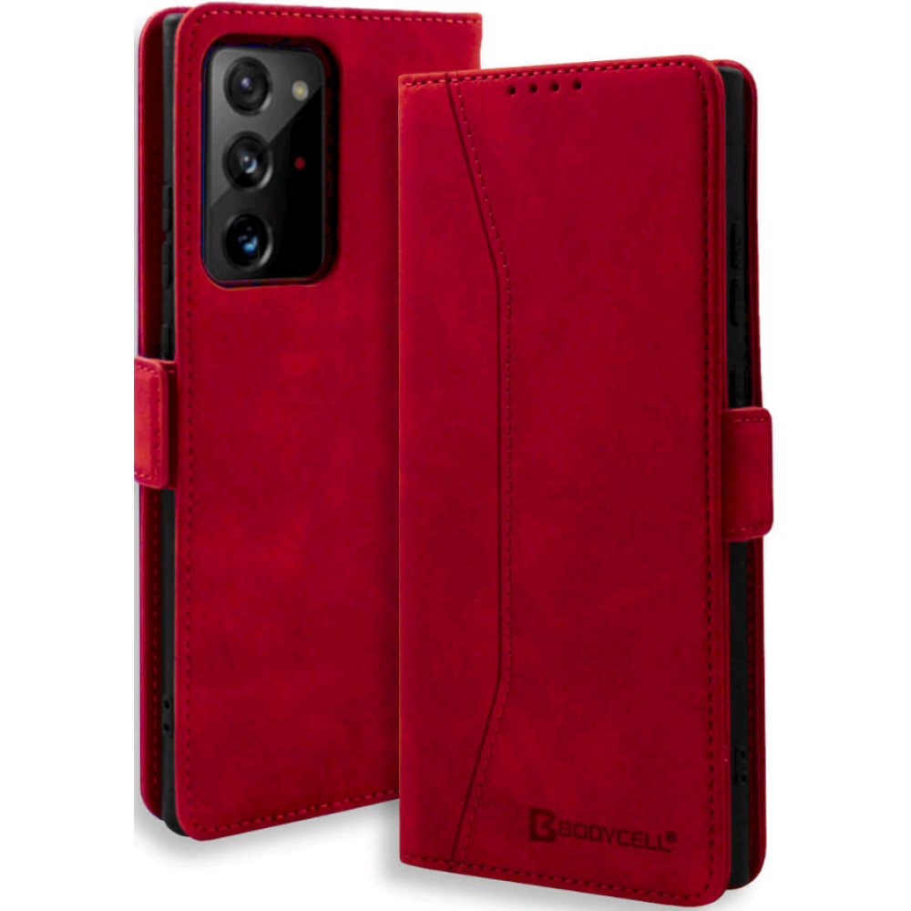 Bodycell Θήκη - Πορτοφόλι Samsung Galaxy Note 20 Ultra - Red (5206015058714)