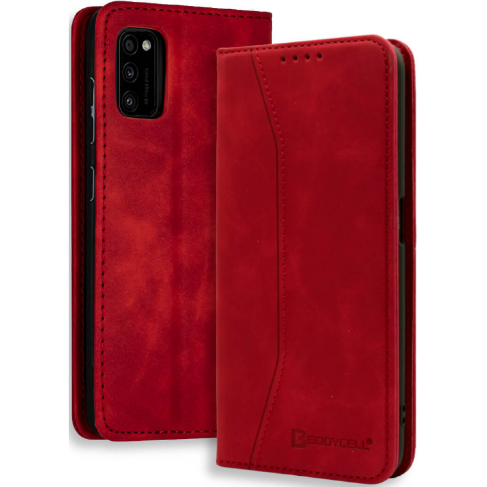 Bodycell Θήκη - Πορτοφόλι Samsung Galaxy A41 - Red (5206015058110)