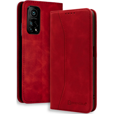 Bodycell Θήκη - Πορτοφόλι Xiaomi Mi 10T / 10T Pro - Red (5206015059889)