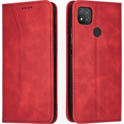 Bodycell Θήκη - Πορτοφόλι Xiaomi Redmi 9C - Red (5206015059360)