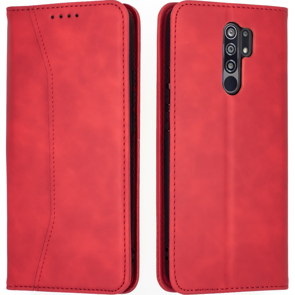 Bodycell Θήκη - Πορτοφόλι Xiaomi Redmi 9 - Red (5206015059261)