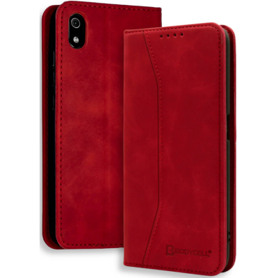 Bodycell Θήκη - Πορτοφόλι Xiaomi Redmi 7A - Red (5206015059117)